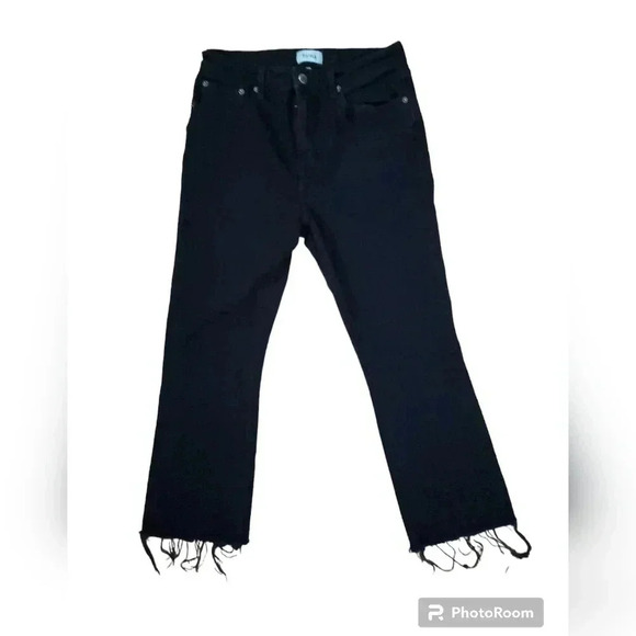 Pistola Flare Crop Black Jeans Size 30 - Picture 3 of 6